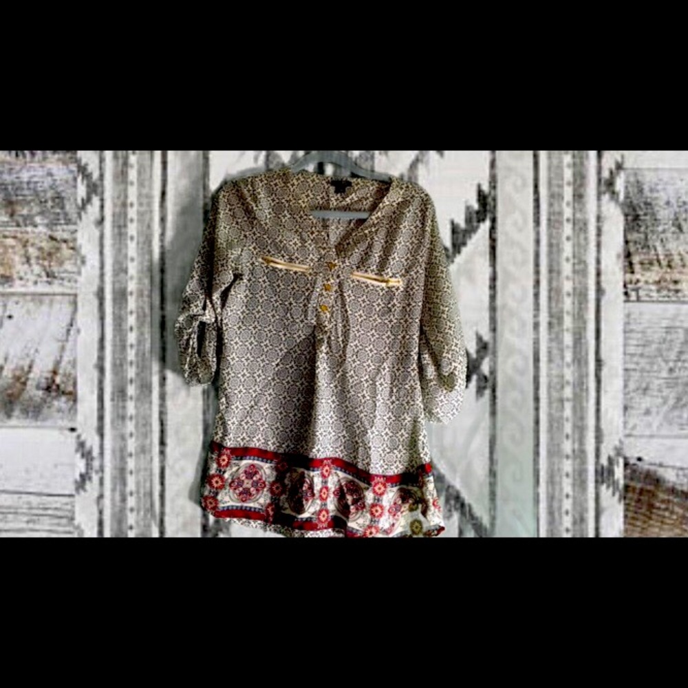 Boho Quarter sleeve shirt